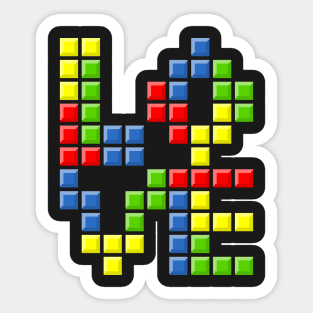 Love puzzles Sticker